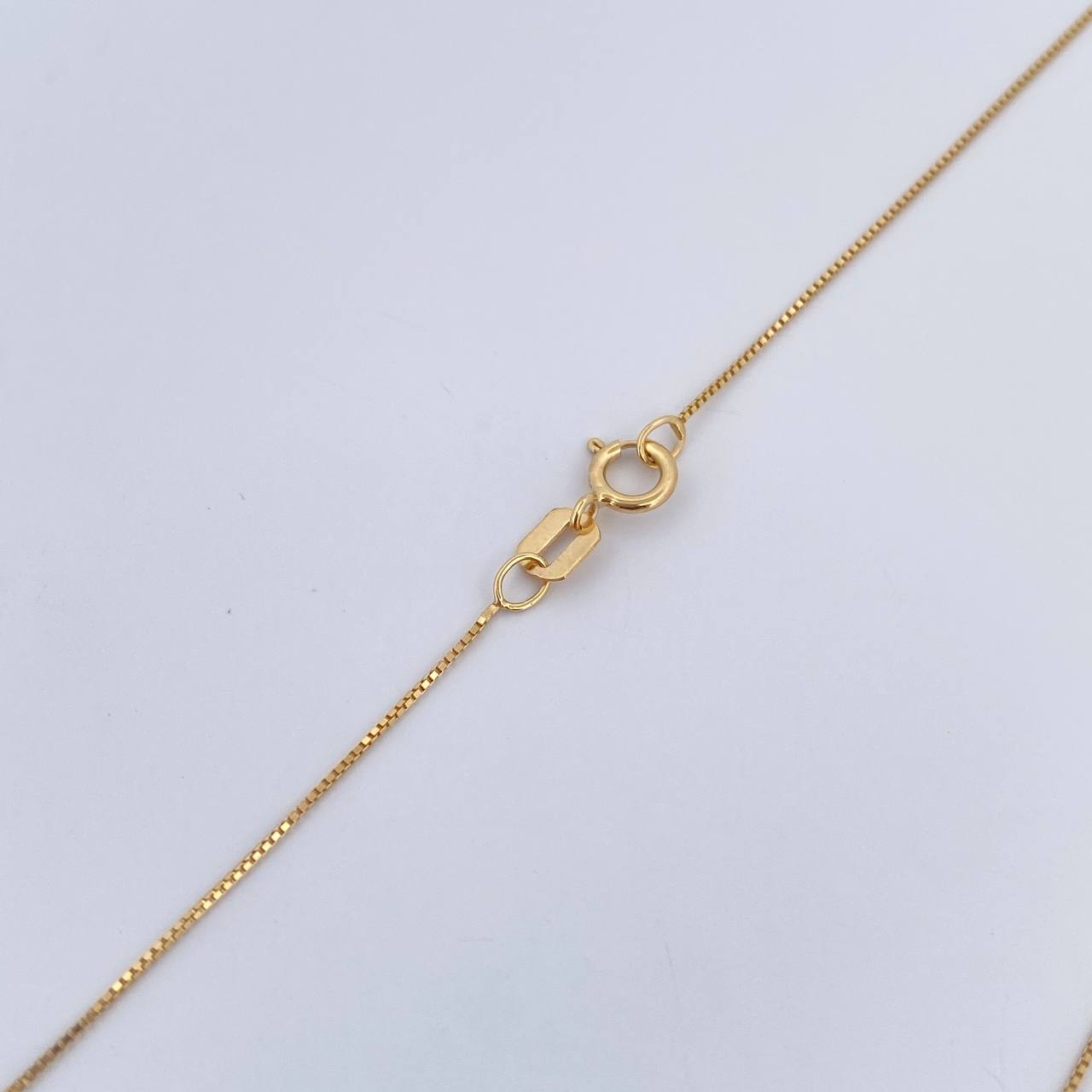 Set Cadena y Dije Veneciana+Virgen Milagrosa 1.5gr / 39.8cm / 0.43mm Oro Amarillo 18K (Oferta) $