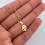 Set Cadena y Dije Veneciana+Virgen Milagrosa 1.5gr / 39.8cm / 0.43mm Oro Amarillo 18K (Oferta) $