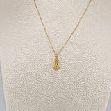 Set Cadena y Dije Veneciana+Virgen Milagrosa 1.5gr / 39.8cm / 0.43mm Oro Amarillo 18K (Oferta) $