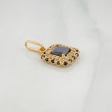 Dije Halo Cuadrado 2 g / 1.9 cm Oro Amarillo 18K