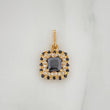 Dije Halo Cuadrado 2 g / 1.9 cm Oro Amarillo 18K
