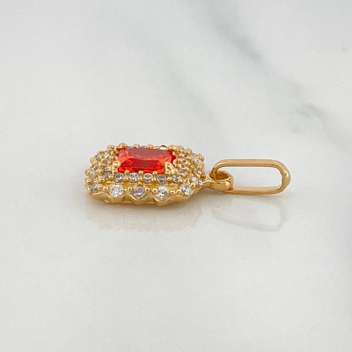 Dije Halo Cuadrado 2.05 g / 1.9 cm Oro Amarillo 18K