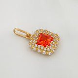 Dije Halo Cuadrado 2.05 g / 1.9 cm Oro Amarillo 18K