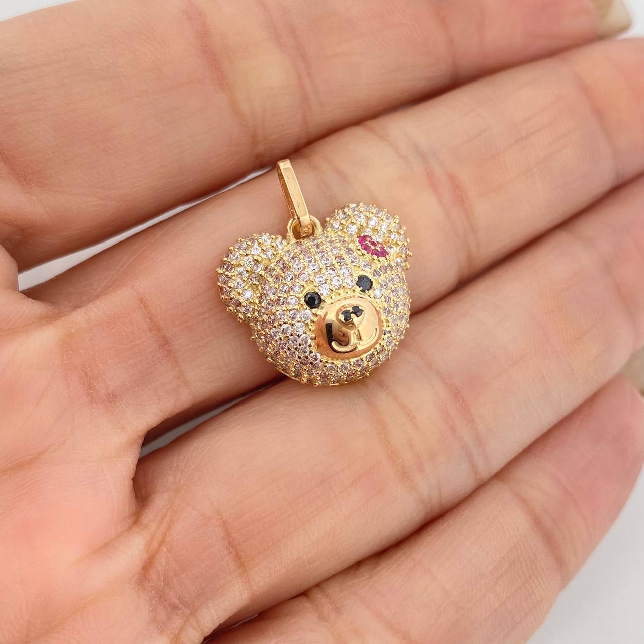 Dije Rostro Oso 2.95 g / 2 cm Oro Amarillo 18K