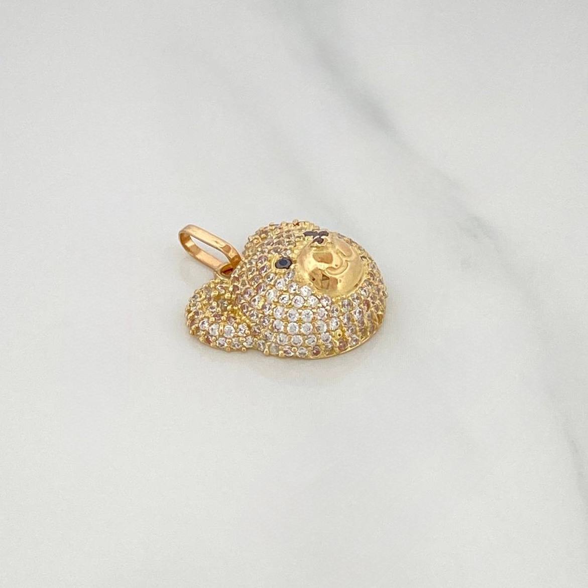 Dije Rostro Oso 2.95 g / 2 cm Oro Amarillo 18K