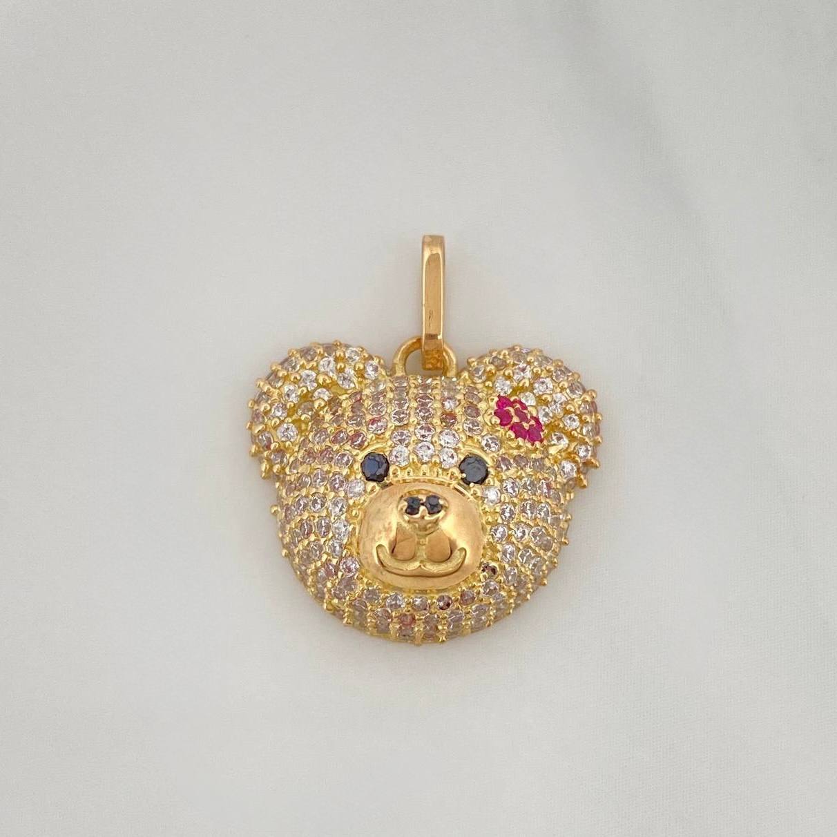 Dije Rostro Oso 2.95 g / 2 cm Oro Amarillo 18K