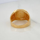 Anillo San Miguel Arcángel 8.25 g / T10 3/4 Tres Oros 18K