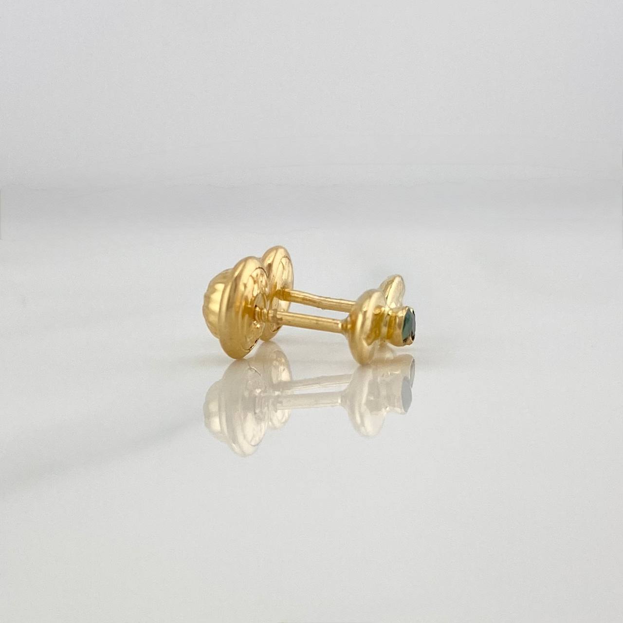 Topos Grano de Café 0.6gr / 5.5mm Oro Amarillo 18K &