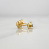 Topos Grano de Café 0.6gr / 5.5mm Oro Amarillo 18K &