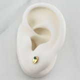 Topos Grano de Café 0.6gr / 5.5mm Oro Amarillo 18K &