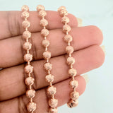 Cadena Militar Media Luna 25.6gr / 60.7cm / 5mm Oro Rosa Nac.Esp. 18K $