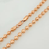 Cadena Militar Media Luna 25.6gr / 60.7cm / 5mm Oro Rosa Nac.Esp. 18K $