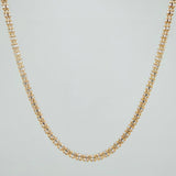 Cadena Ice 10.45gr / 55cm / 2.4mm Dos Oros Amarillo Blanco +4 18K $