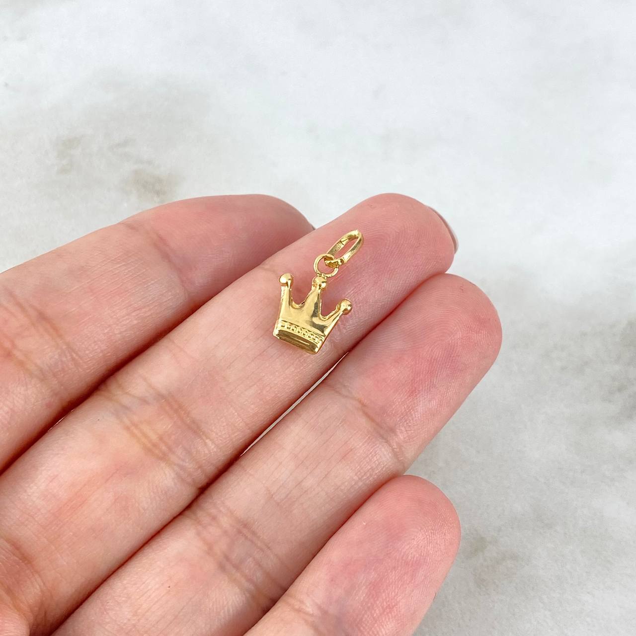 Dije Corona 0.4gr / 1.5cm / Oro Amarillo