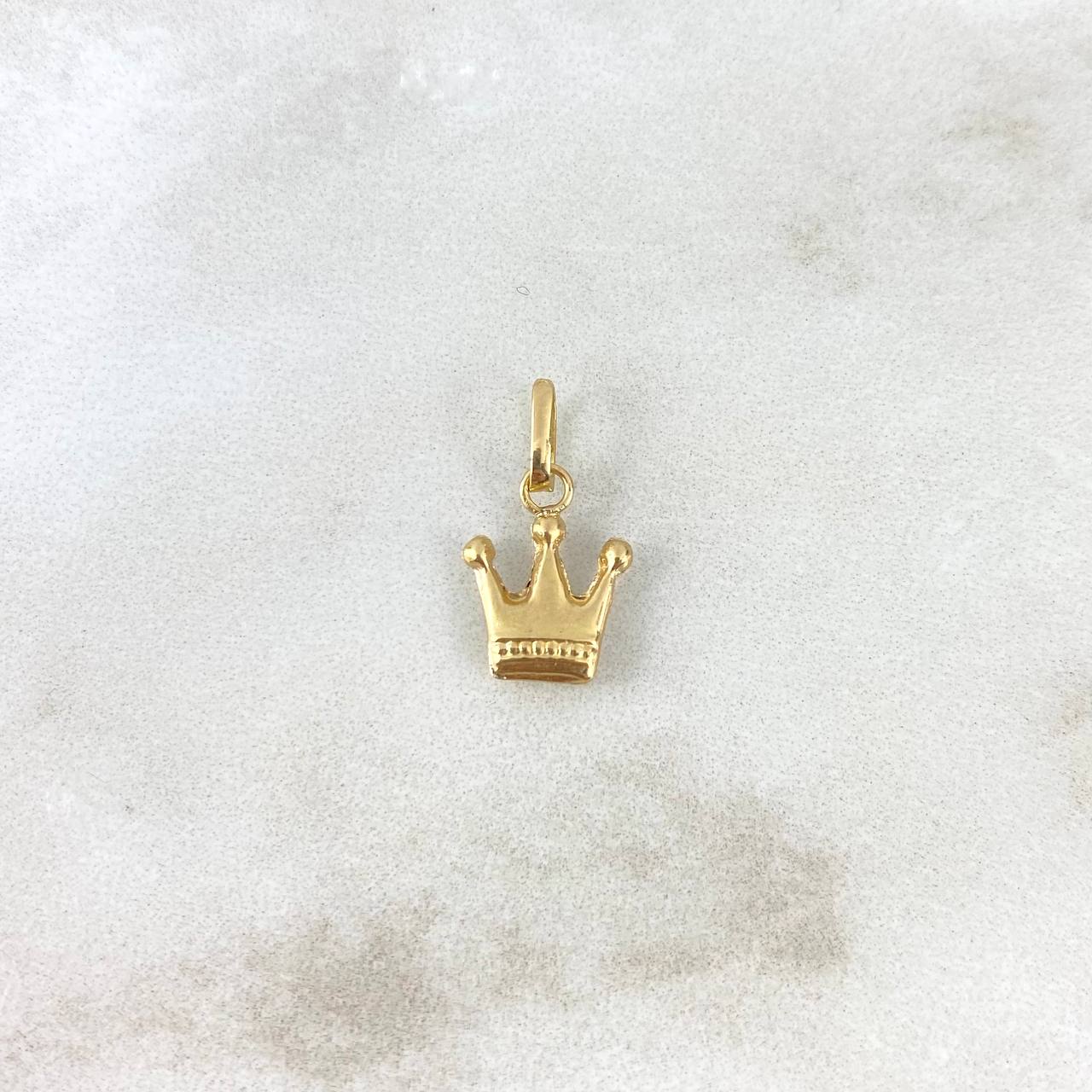 Dije Corona 0.4gr / 1.5cm / Oro Amarillo