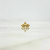 Dije Ojos de Santa Lucía 0.3gr / 1cm / Oro Amarillo