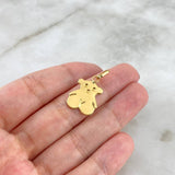 Dije Oso Ts 1.1gr / 2.6cm / Oro Amarillo