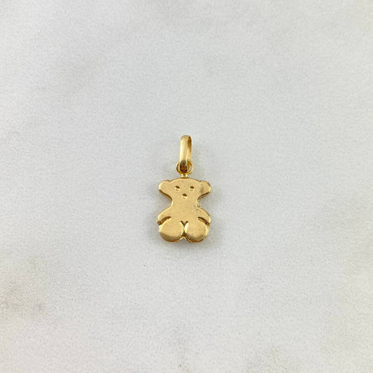 Dije Oso Ts 0.65gr / 2cm / Oro Amarillo