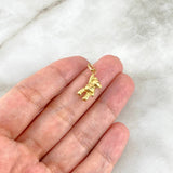 Dije Oso 0.6gr / 2.4cm / Oro Amarillo