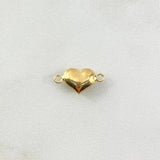 Herraje Corazón 0.35gr / 1.6cm / Troquelado Oro Amarillo