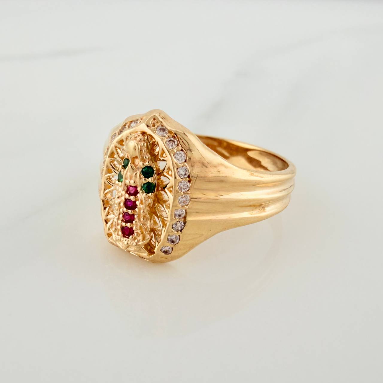 Anillo Virgen de Guadalupe 3.95gr / T6 1/2 / Oro Amarillo 18K %
