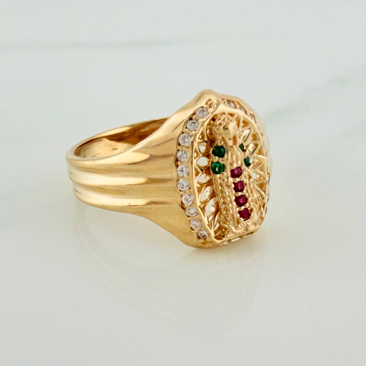 Anillo Virgen de Guadalupe 3.95gr / T6 1/2 / Oro Amarillo 18K %