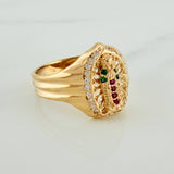 Anillo Virgen de Guadalupe 3.95gr / T6 1/2 / Oro Amarillo 18K %