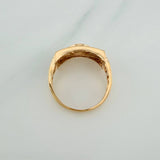 Anillo Corona 5.65gr / T9 3/4 / Dos Oros Amarillo Blanco 18K %