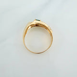 Anillo Halo Rectangular 4.3gr / T9 1/2 / Oro Amarillo 18K %