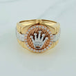 Anillo Corona 7.25gr / T8 1/4 / Tres Oros 18K %