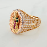 Anillo Virgen de Guadalupe 4.6gr / T6 / Tres Oros 18K %