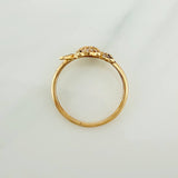 Anillo Oso Panda 1.85gr / T7 1/4 / Oro Amarillo 18K %