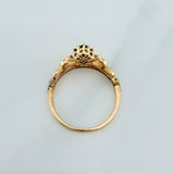 Anillo Corona 3gr / T7 1/4 / Dos Oros Amarillo Blanco 18K %