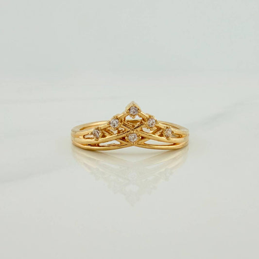 Anillo Tiara 2.3gr / T5 3/4 / Oro Amarillo 18K %