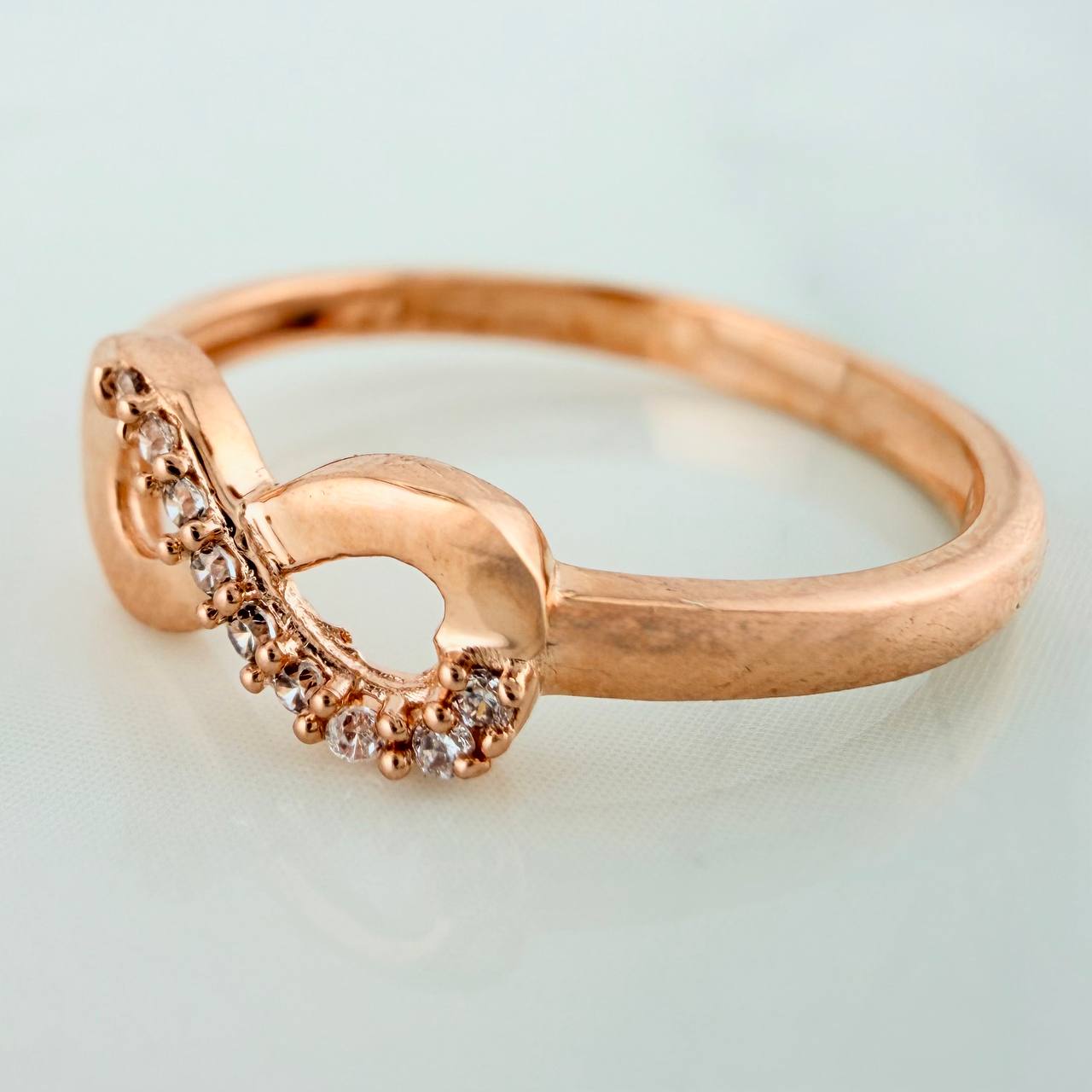 Anillo Infinito 1.7gr / T5 3/4 / Oro Rosa 18K %
