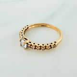Anillo Solitario Churumbela 1.95gr / T6 / Oro Amarillo 18K %