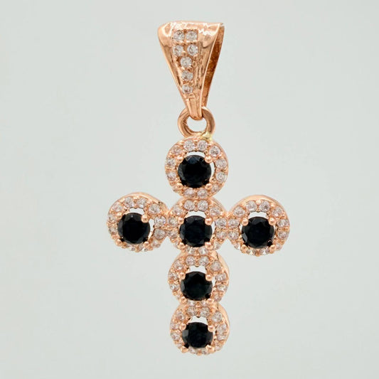 Dije Cruz Tupida 2.45gr / 3.2cm / Oro Rosa 18K %