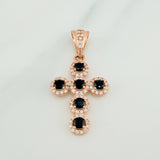 Dije Cruz Tupida 2.45gr / 3.2cm / Oro Rosa 18K %