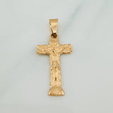 Dije Cruz Cristo 2.1gr / 3.3cm / Oro Amarillo 18K %