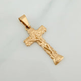 Dije Cruz Cristo 2.1gr / 3.3cm / Oro Amarillo 18K %
