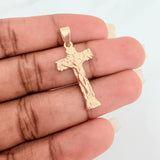 Dije Cruz Cristo 2.1gr / 3.3cm / Oro Amarillo 18K %