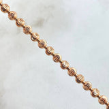 Cadena Militar Media Luna 32.25gr / 70cm / Oro Rosa Nac.Esp. 18K ©