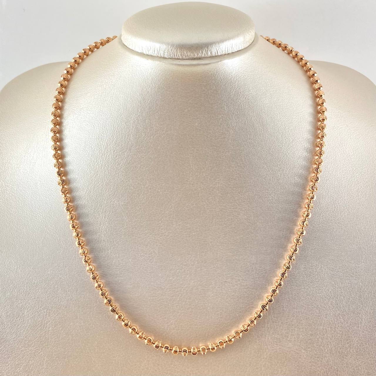 Cadena Militar Media Luna 23.35gr / 50cm / Oro Rosa Nac.Esp. 18K