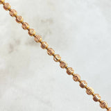 Cadena Militar Media Luna 20gr / 65cm / Oro Rosa Nac.Esp. 18K