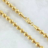 Cadena Militar Media Luna 33.55gr / 60cm / Oro Amarillo Nac.Esp. 18K ©
