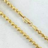 Cadena Militar Media Luna 30.6gr / 65cm / Oro Amarillo Nac.Esp. 18K