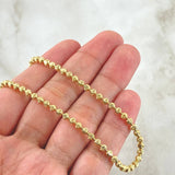 Cadena Militar Media Luna 21.75gr / 65cm / Oro Amarillo Nac.Esp. 18K ©