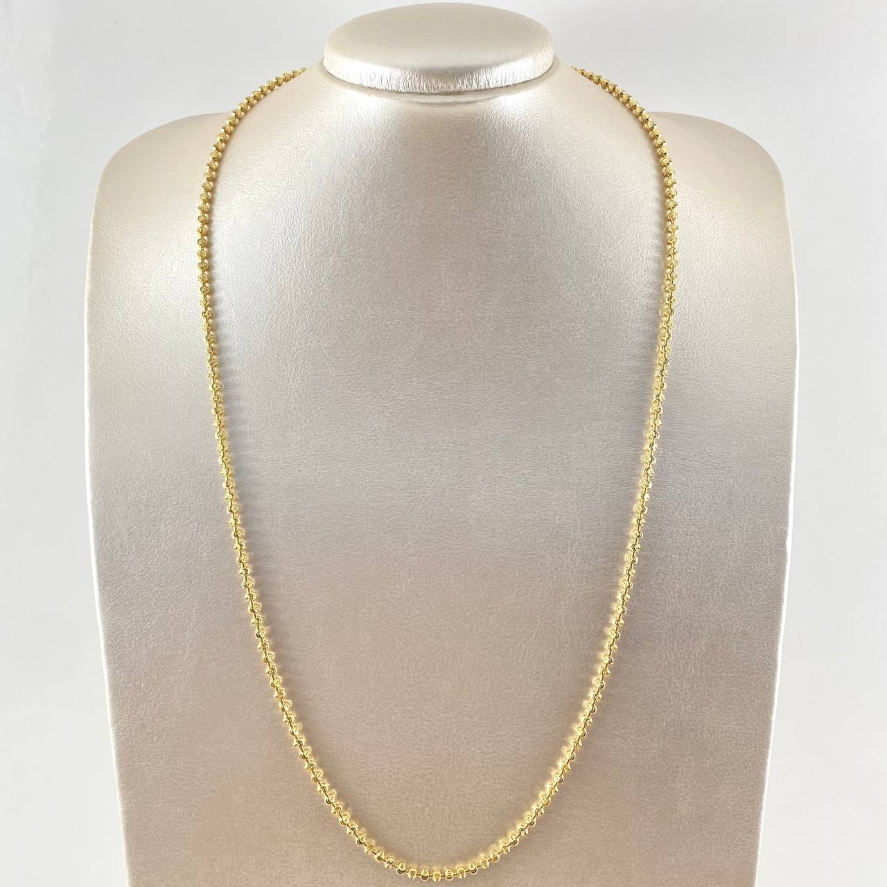 Cadena Militar Media Luna 21.85gr / 65cm / Oro Amarillo Nac.Esp. 18K