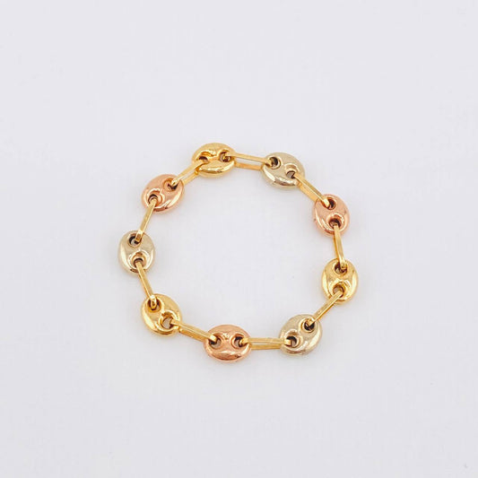 Anillo Gc 0.95gr / T10 3/4 - T11 1/4 / 4mm Tres Oros 18K *