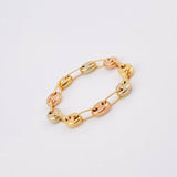 Anillo Gc 0.95gr / T10 3/4 - T11 1/4 / 4.1mm Tres Oros 18K ©